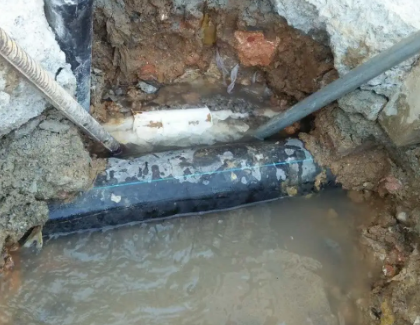 蔡甸测漏水之水管漏水